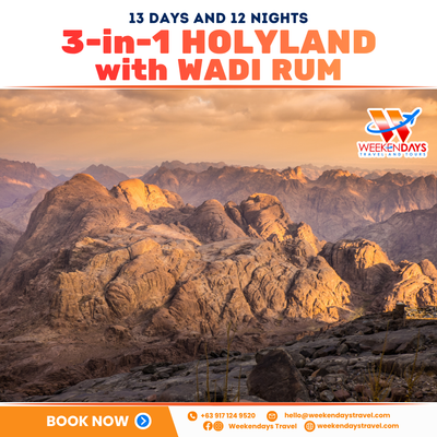 13D12N | 3-in-1 HOLYLAND with WADI RUM | SEP - NOV 2026